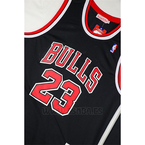 Camiseta Chicago Bulls Michael Jordan #23 Retro 1997-98 Negro